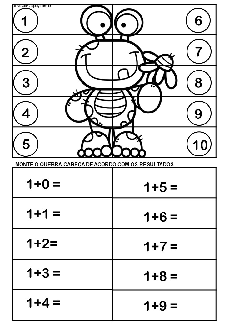 Jogo interativo - tabuada do 1 worksheet