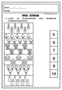 Atividades Para Trabalhar Numerais E Quantidades | Atividades Da Poly