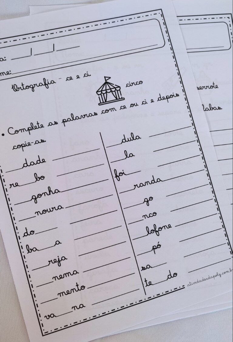 Caderno De Atividades Sílabas Complexas E Gramática Atividades Da Poly 