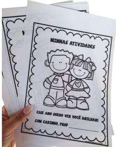 CAPINHAS DE CADERNO PARA COLORIR