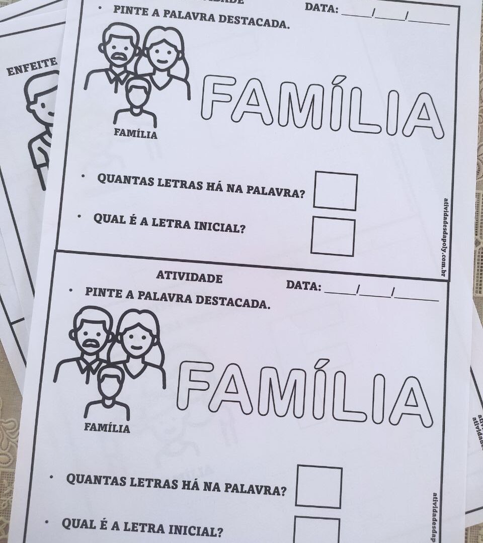 atividades família