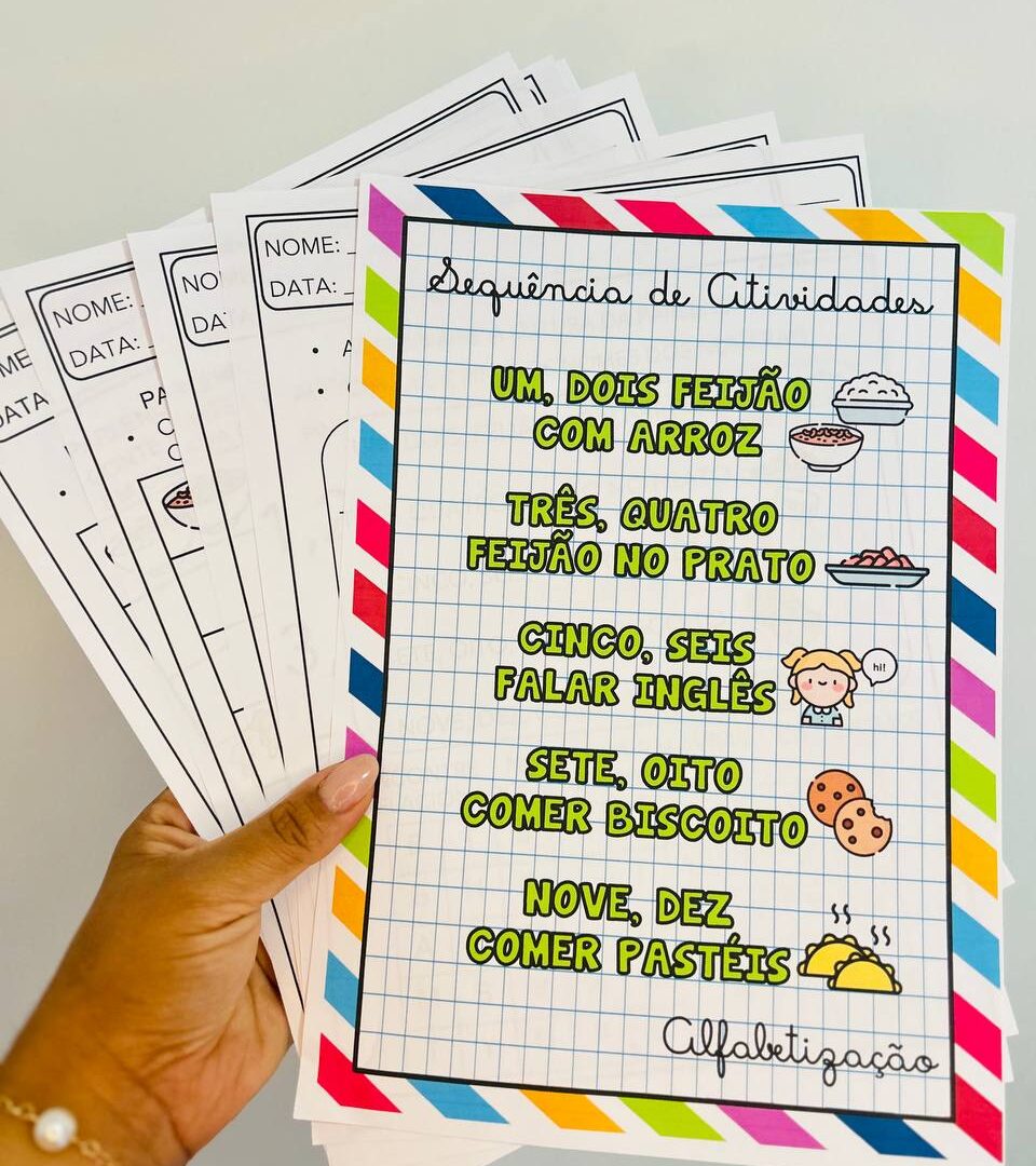 PARLENDA: 1, 2 FEIJÃO COM ARROZ.
